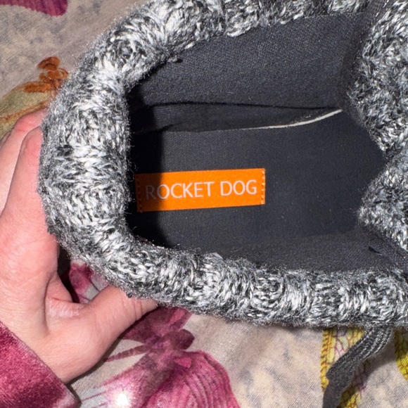 Rocket Dog Charcoal Joshua Pilot Black Knit Footwear - Picture 2 of 4